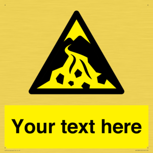 Custom Warning: Debris flow zone
